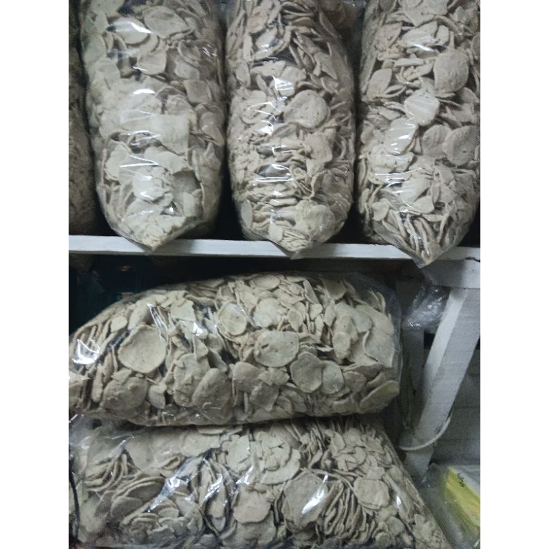 

kripik basreng tanpa bumbu 1ball isi 5 kg/ baso ikan goreng mateng