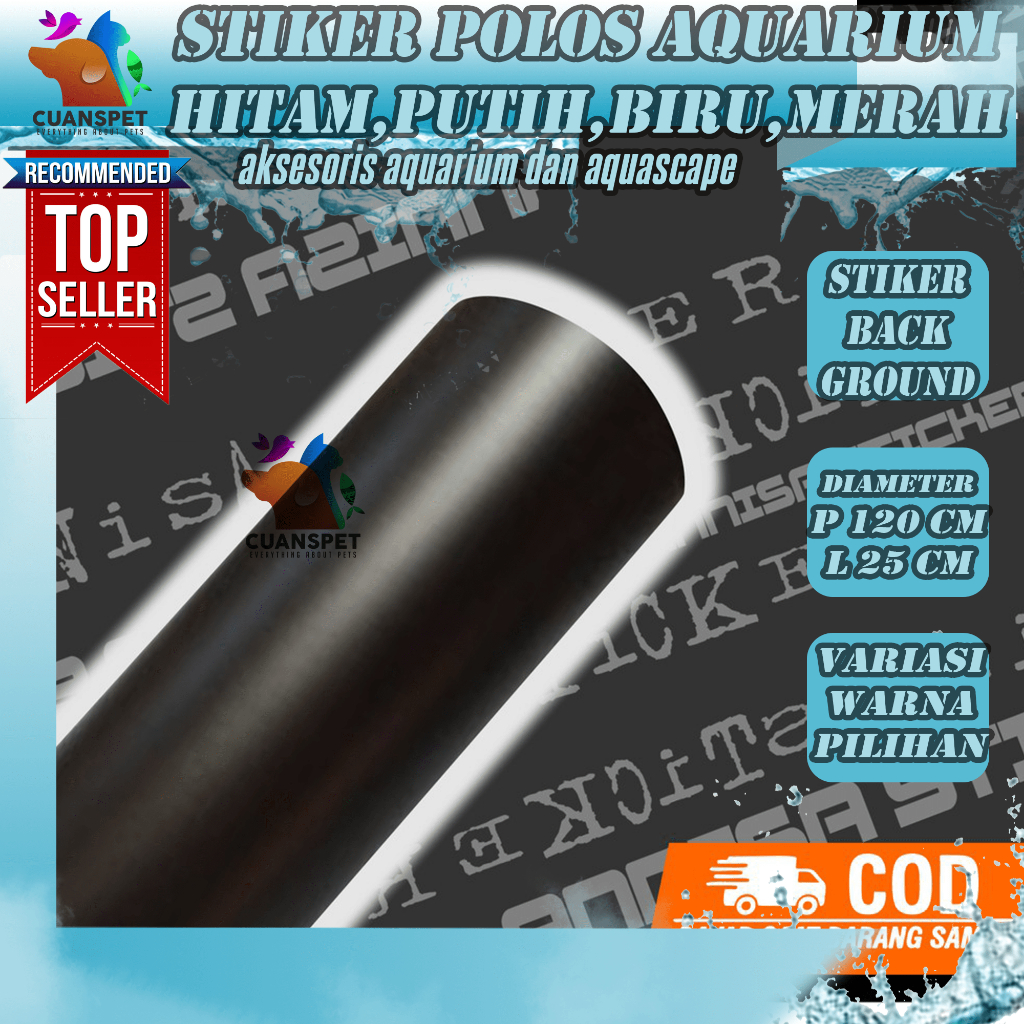 Stiker Aquarium P-150 Cm x L-50cm Skotlet Kaca Background Aquarium Sticker Akuarium Ukuran P-150 Cm 