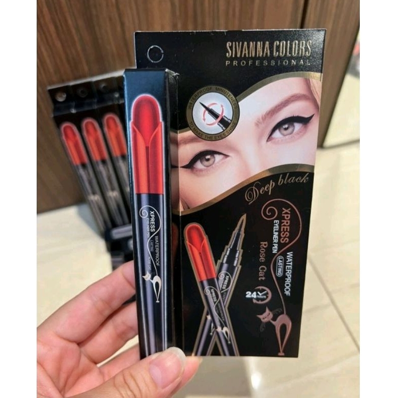 eyeliner pen waterproof sivanna color. Original Thai