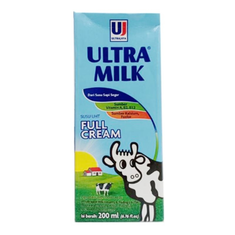 

ultra milk full cream / strawberry / coklat box 200ml