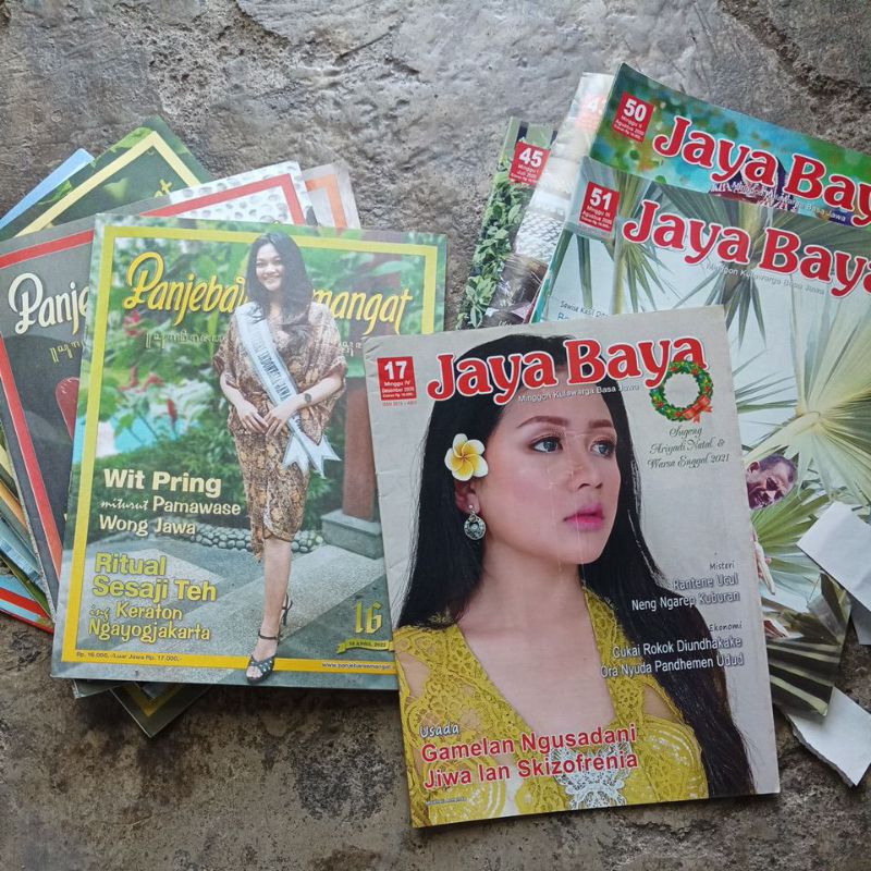 MAJALAH BAHASA JAWA,PENJEBAR SEMANGAT JAYABAYA RANDOM ORIGINAL