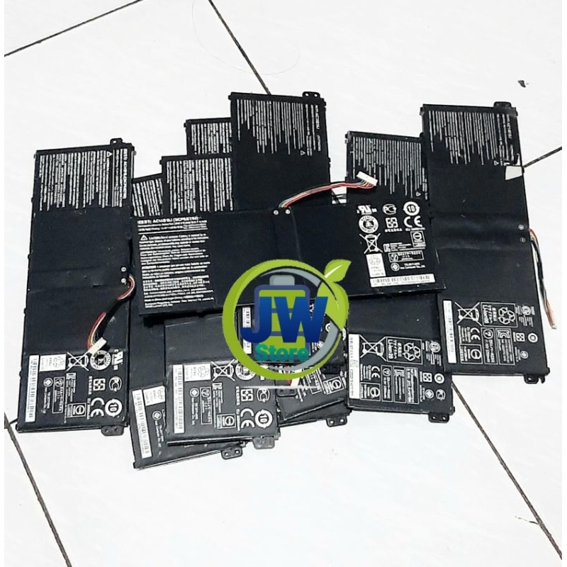 Baterai laptop bekas,perbatang isi 3 cell baterai polimer di dalamnya