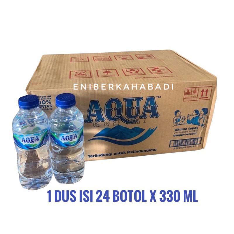 

Aqua 330 ml isi 24 Botol exp date Desember 2026