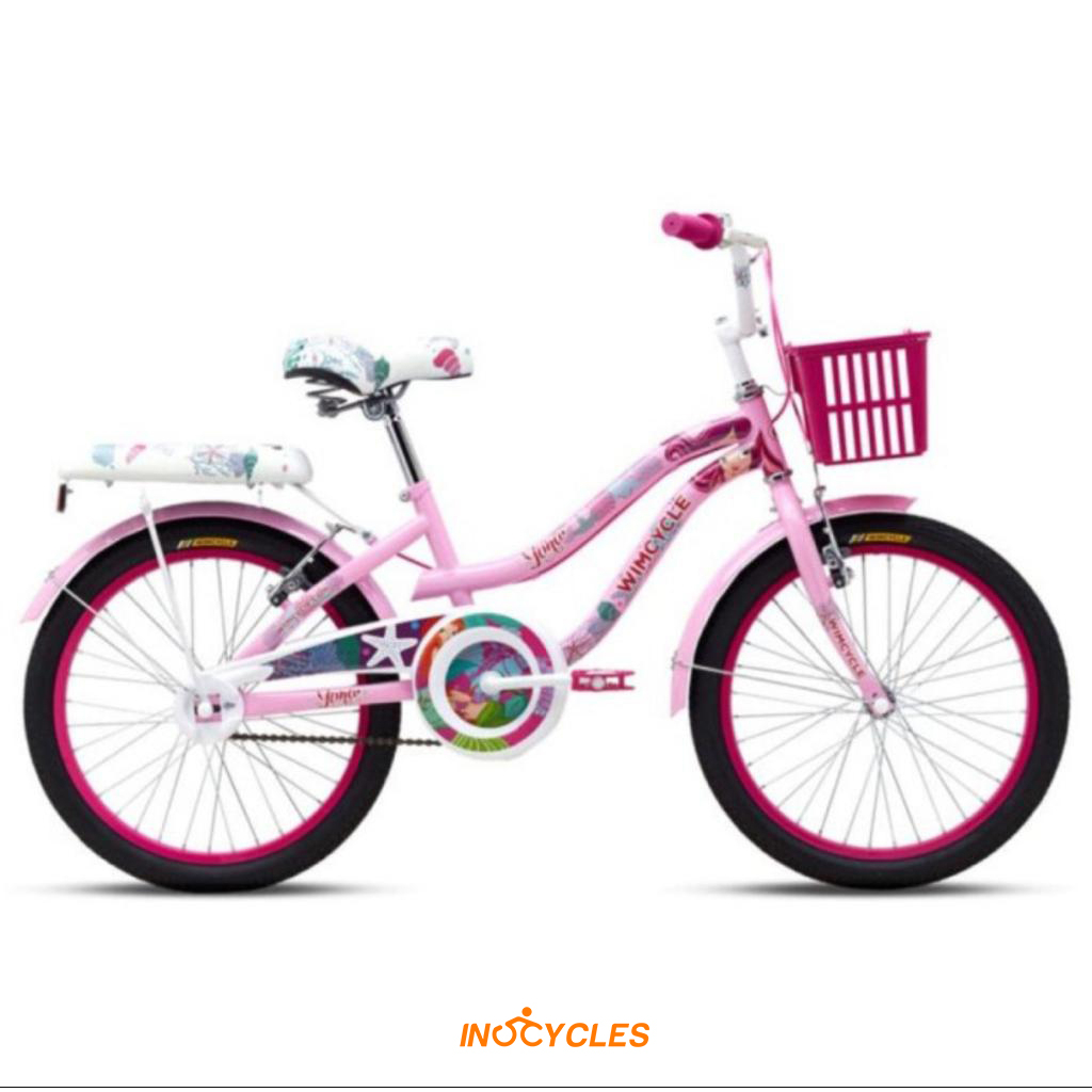 WIMCYCLE Lets Be Yuna 20" Sepeda Anak Cewek Keranjang
