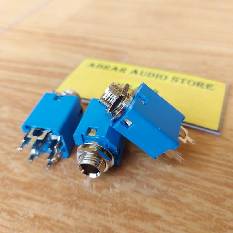 Soket Akai Stereo / Soket TOA Stereo Kotak Biru 5 Pin