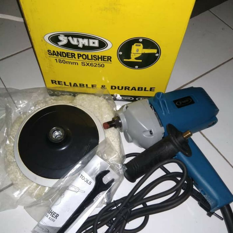 Mesin Poles Mobil Sander Polisher SUMO SX 6250 180mm 570watt