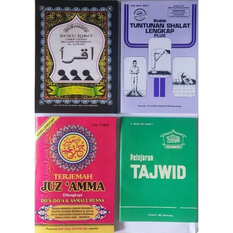 

Paket Murah Lebay 4 Buku,Iqro Besar,Jusama Clip, Shalat Lengkap & Tajwid