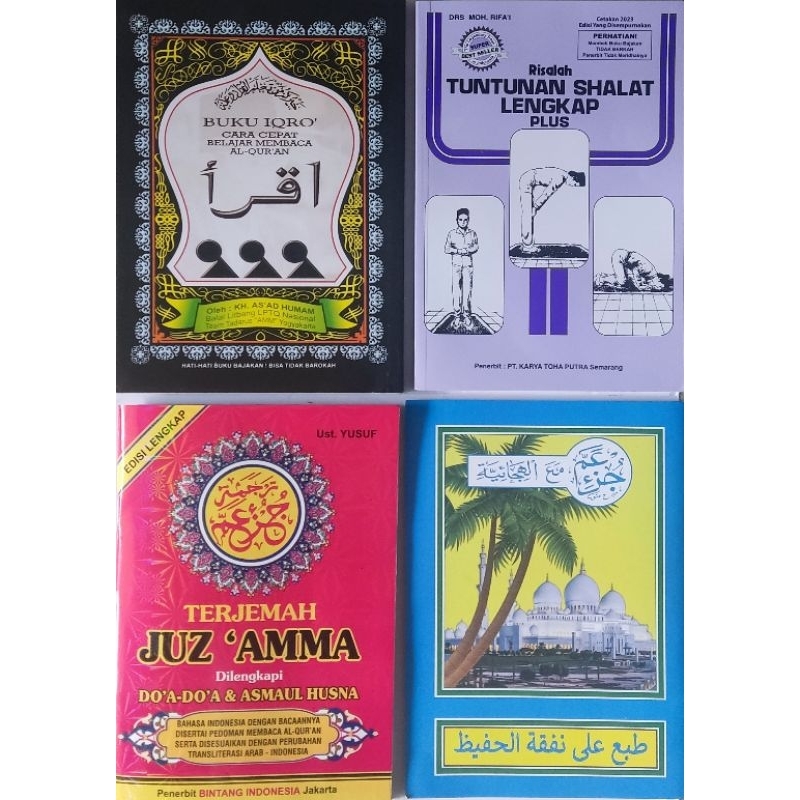 

Paket Murah Lebay 4 Buku,Iqro Besar, Jusama Clip,Shalat Lengkap & Turutan