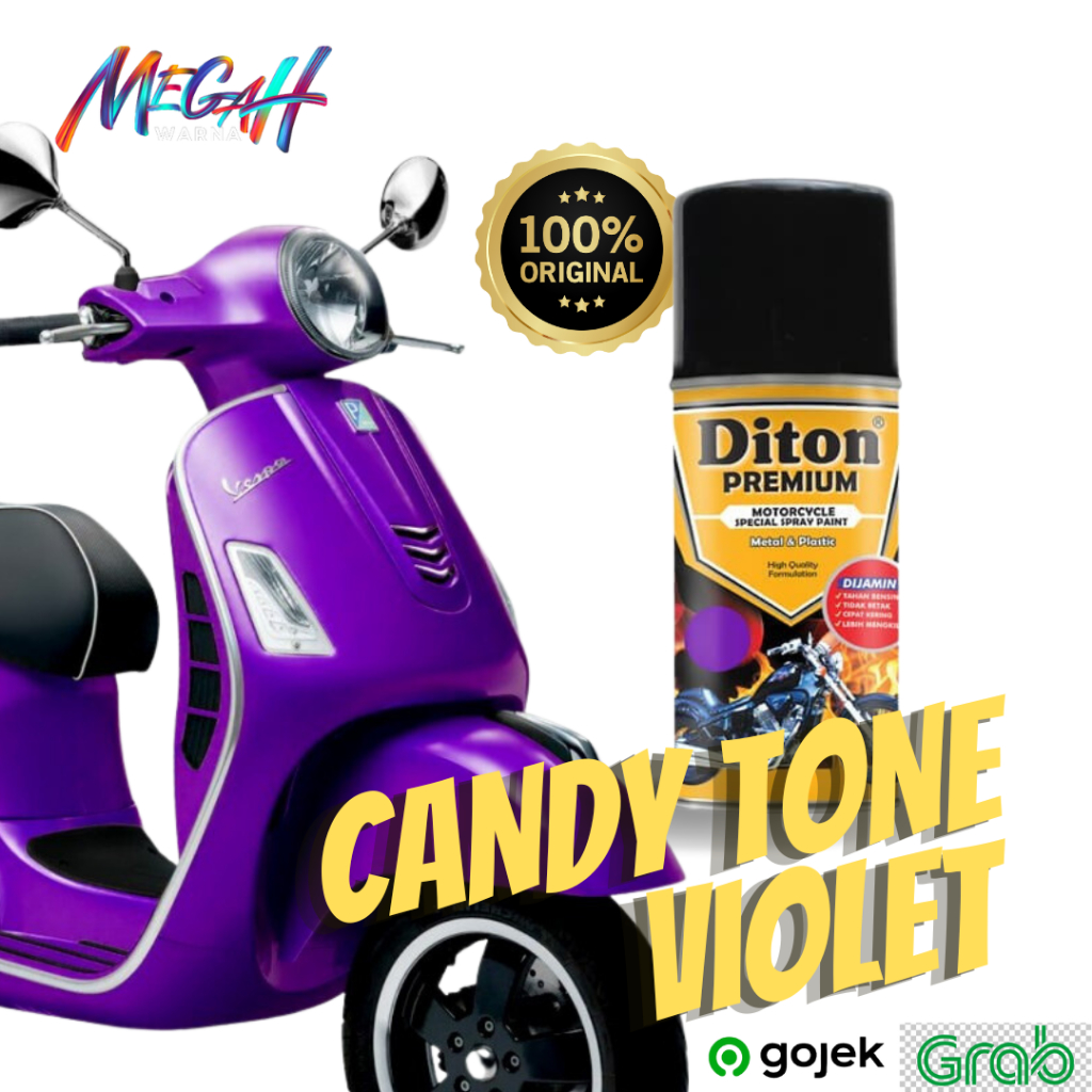 Cat pilox diton biru candy
