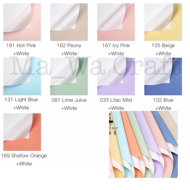 (5 lembar)kertas cellophane l kertas buket