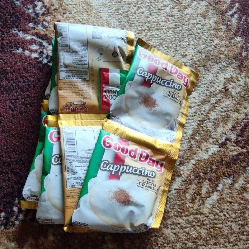 

Good day cappuccino 1 renteng isi 10 suchet