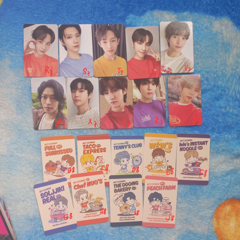 photocard pc renjun ten doyoung chenle yuta hendery yangyang shotaro winwin tranding card Ccomaz rou