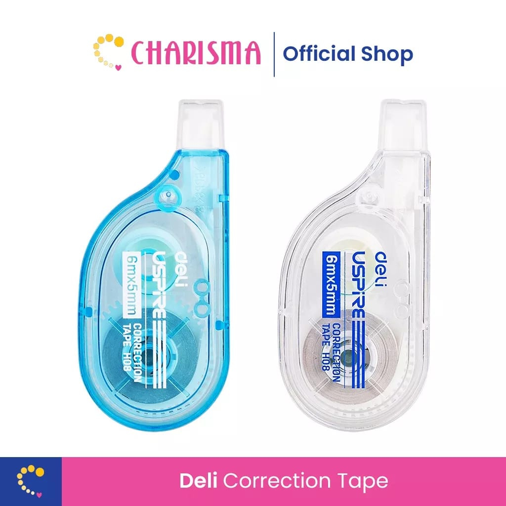 

Deli Correction Tape White - Penghapus Tinta Putih EH08