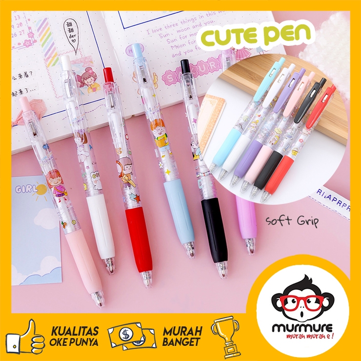 

MURMURE | PULPEN PEN PENA MEKANIK LUCU MOTIF KARTUN SOFT GRIP