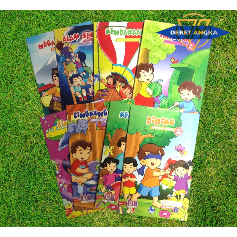 Buku Tematik Tk A/B isi 8 buku