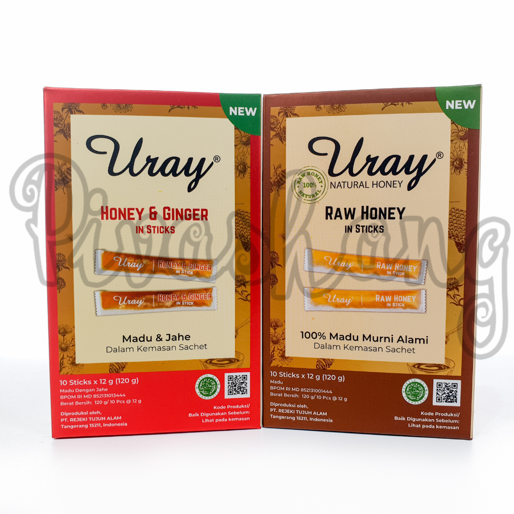 

Madu Uray Honey & Ginger Stick 120gr - Madu Asli Murni - Madu Hutan