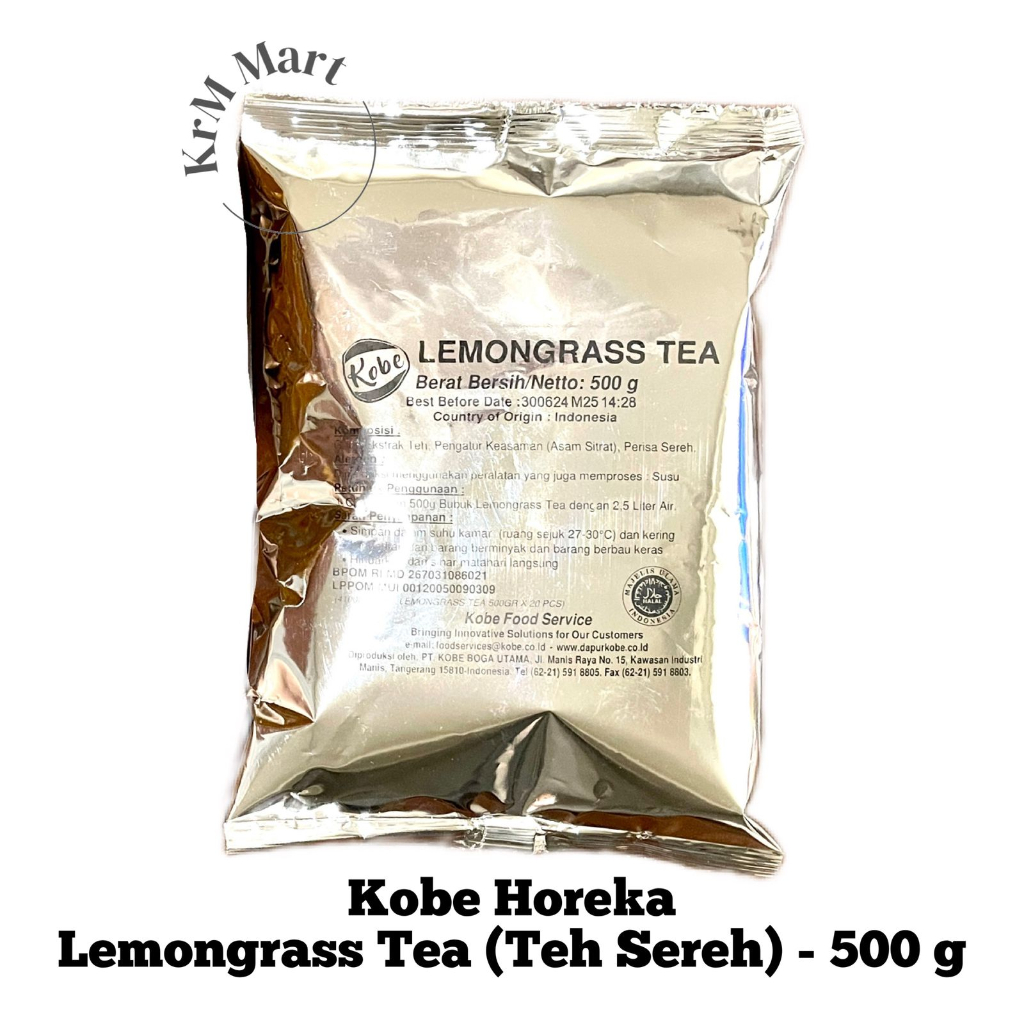 

Kobe Lemongrass Tea 500 gr 1/2 kg serbuk bubuk teh sereh 500g gram