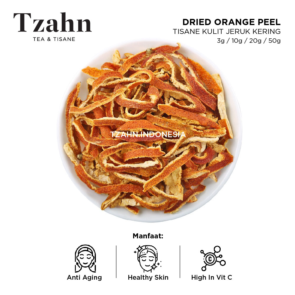 

Teh Kulit Jeruk Kering Organik / Organic Dried Orange Peel - Tzahn Indonesia