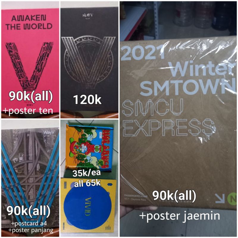 (BISA LIVE) WTS ALBUM NCT WAYV SMCU SEALED ONLY AB6IX DREAM DAY VERSION ATW AWAKEN THE WORLD TOTMS T