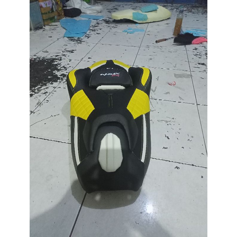 Jok-cobra NMAX OLD hitam kuning MBTECH jok-cobra NMAX hitam kuning jok-nmax