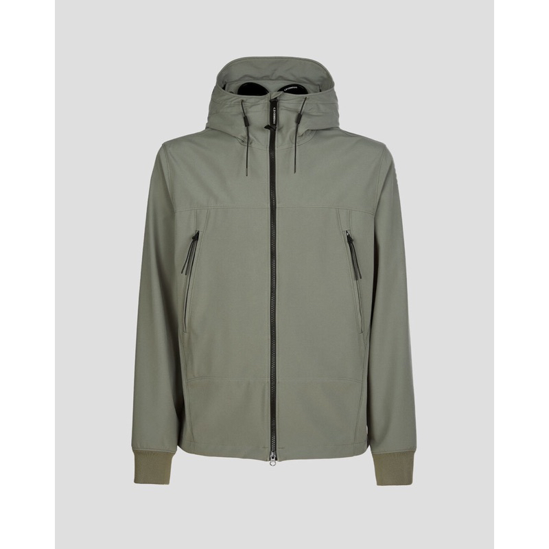 CP Company Shell R Goggle Jacket In Khaki