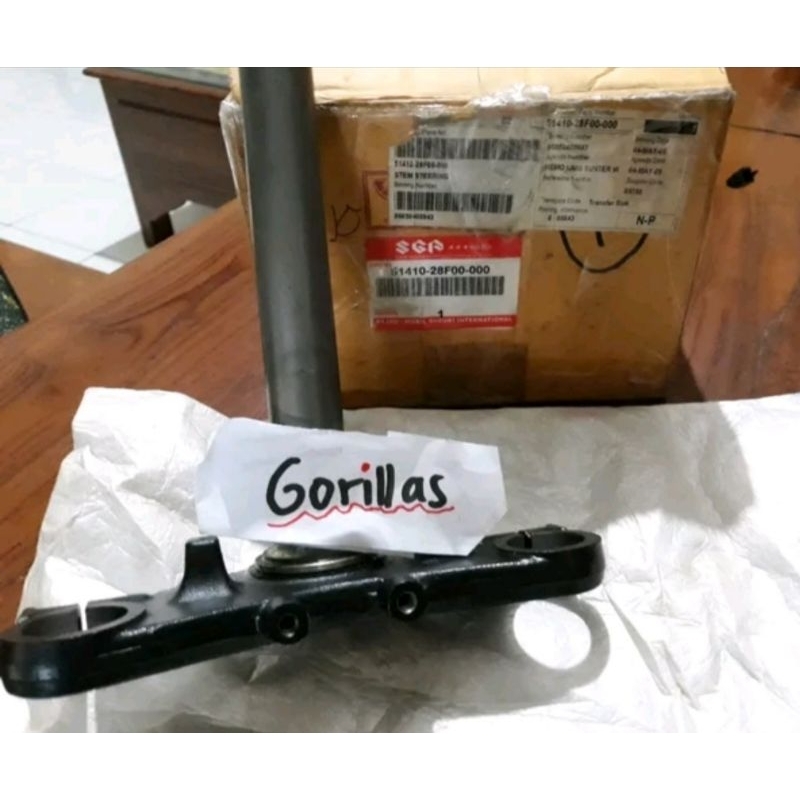 segitiga triple clamp T bawah suzuki rk cool original