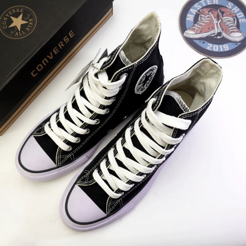 Sepatu Converse Allstar Classic Ox Black White Grade Original Made In Vietnam