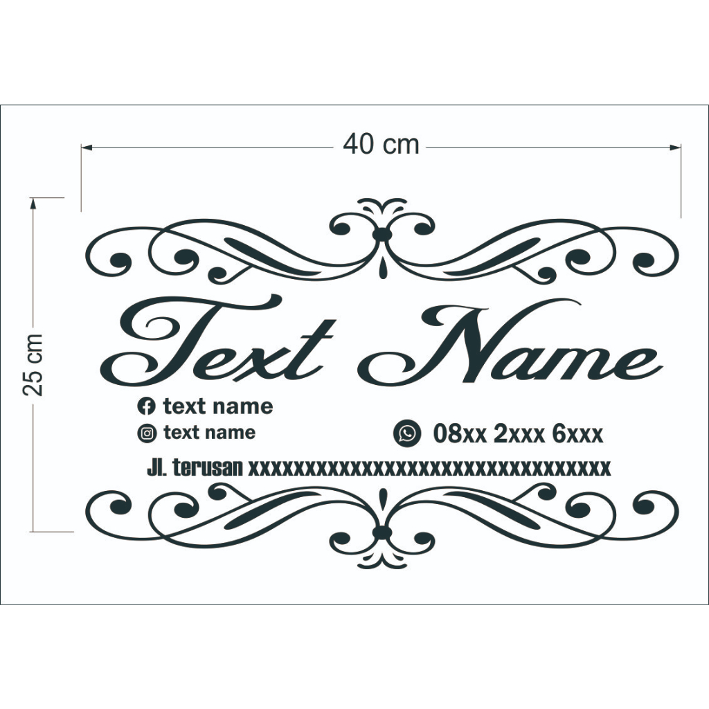 stiker cutting mobil custom kaca belakang