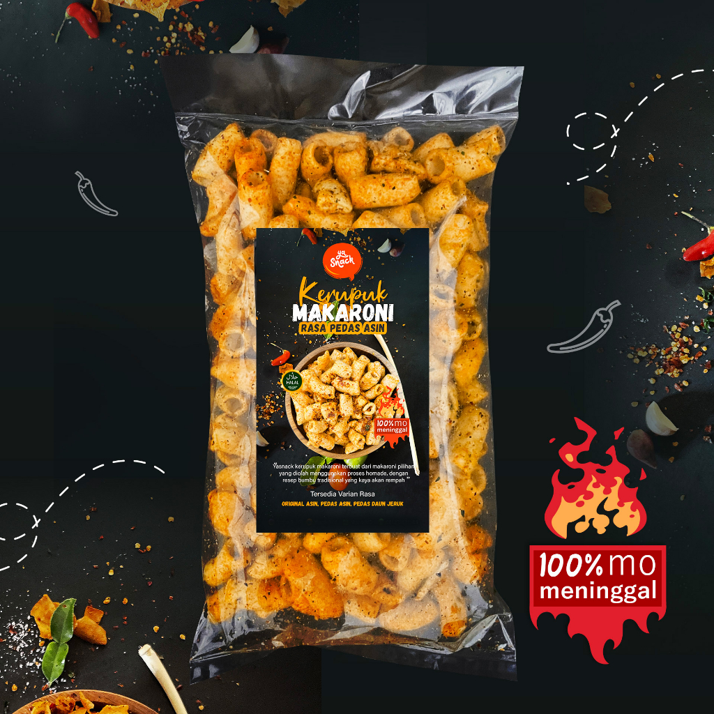 

Yasnack Kerupuk Makaroni Pedas Asin/110gr