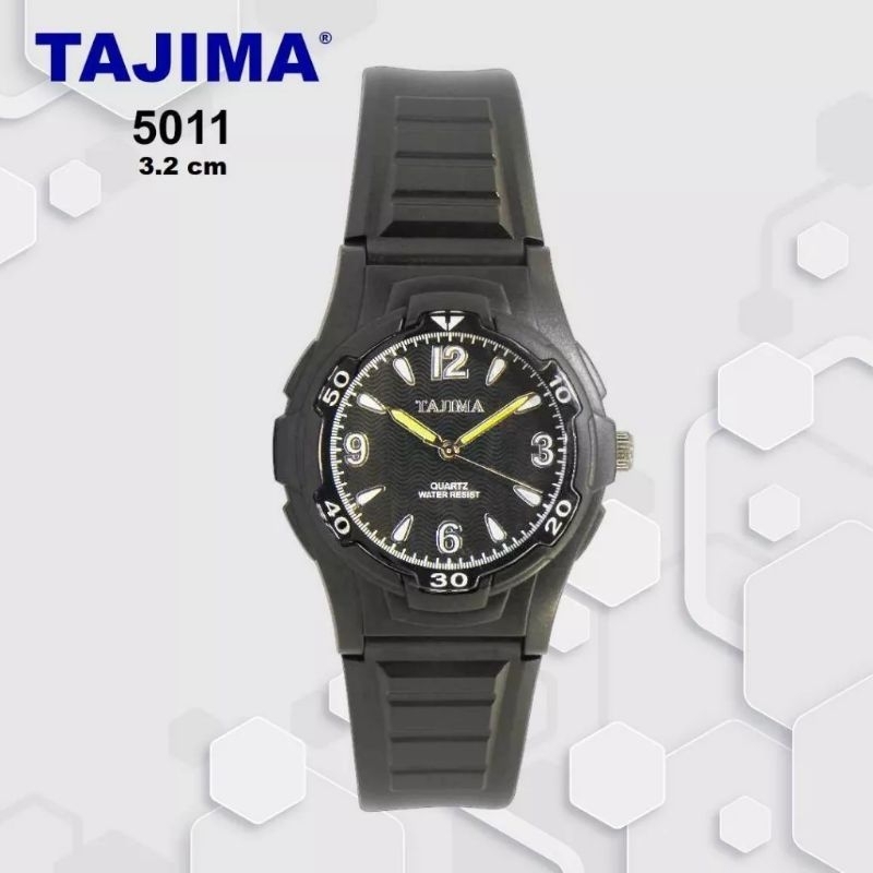 jam tangan Tajima unisex sport original tahan air tali rubber