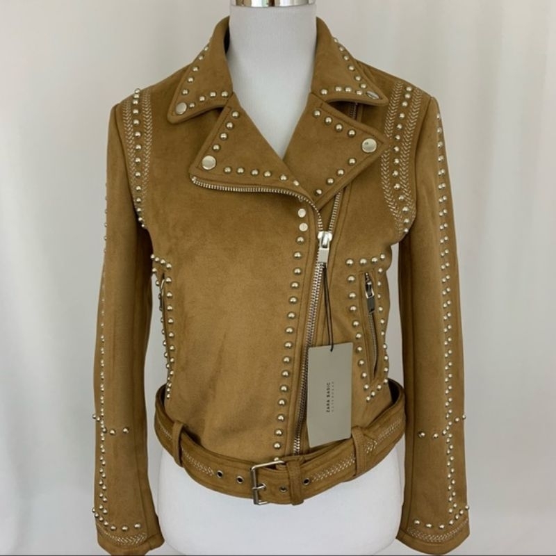 ZARA Suede Jacket Coat Blazer Outerwear outer