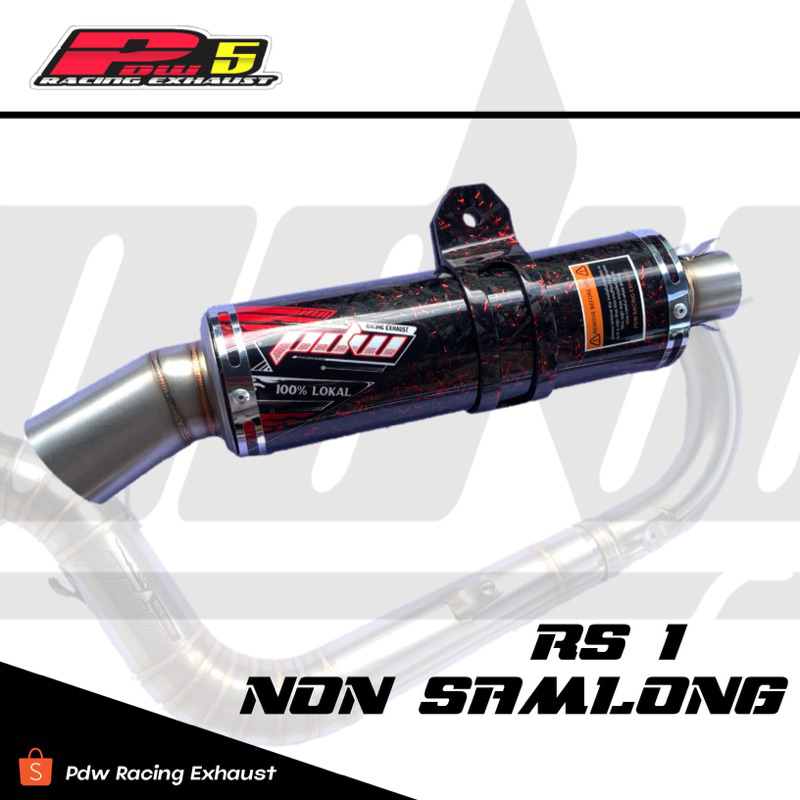 Knalpot RS1 Non Samlong Maxi PCX ADV Pdw Racing Exhaust