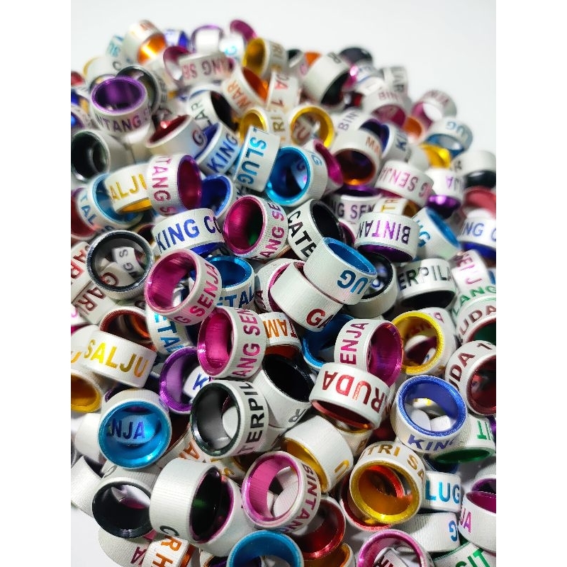 Ring merpati dewasa custom 9.0 mm