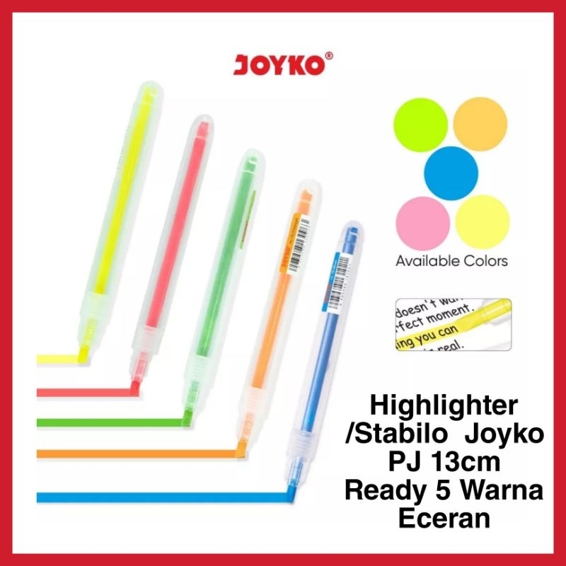 

HIGHLIGHTER PENANDA WARNA JOYKO HL-73-76