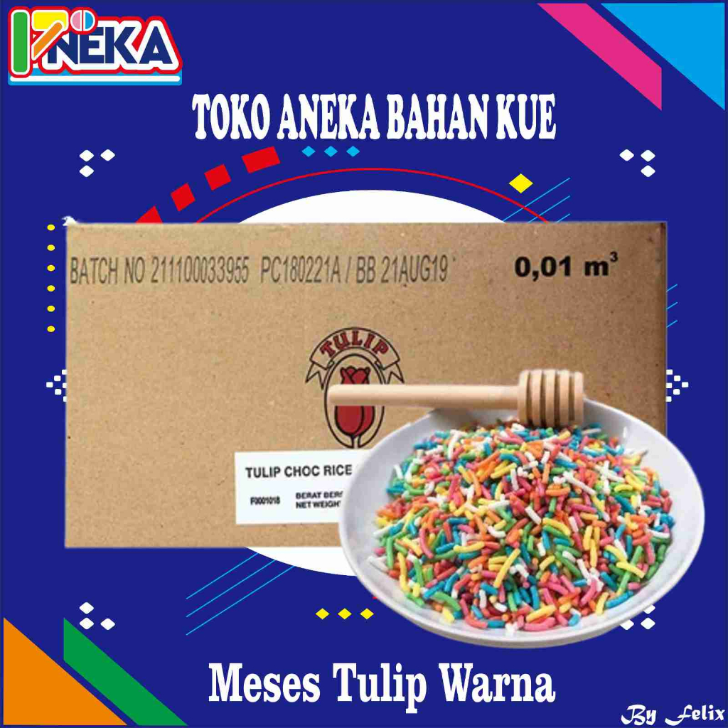 

Tulip Mesis Warna Warni Repack 500gr