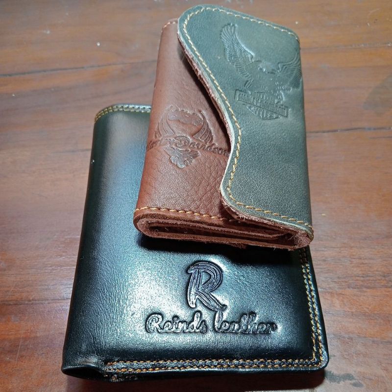 PROMO BELI DOMPET KULIT PRIA MODEL BERDIRI GRATIS GANTUNGAN KUNCI/DOMPET KULIT PRIA/DOMPET PRIA MODE