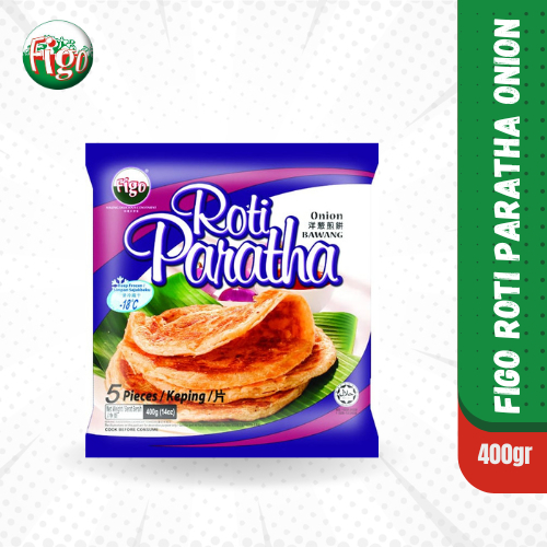 

ROTI PARATHA ONION 400 GR FIGO TSY FOODS MAKANAN BEKU