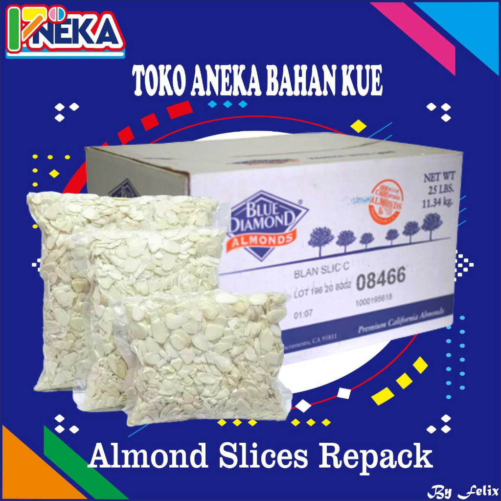 

Kacang Almond Slice Kemasan 100gr