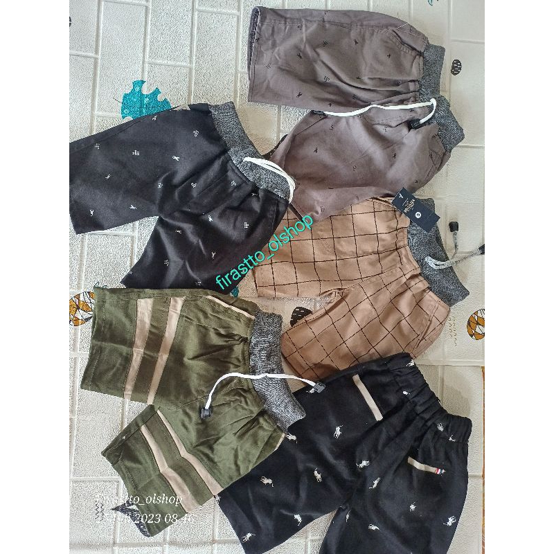 barang baru bukan barang import bekas ini celana anak cowok cewek celana rip tartan celana pendek tw