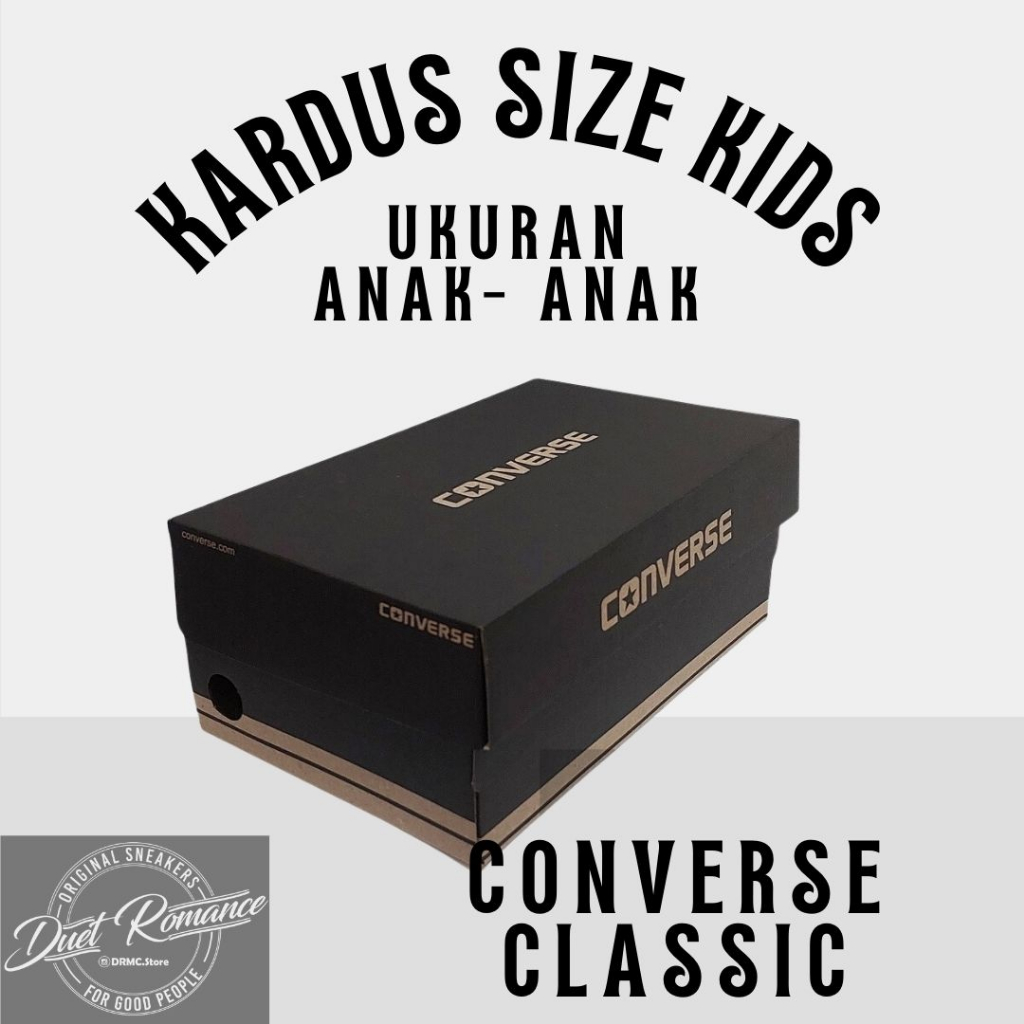 KOTAK BOX DUS INERBOX SEPATU KIDS CONVERSE CLASSIC ANAK KRAFT DOFT MURAH