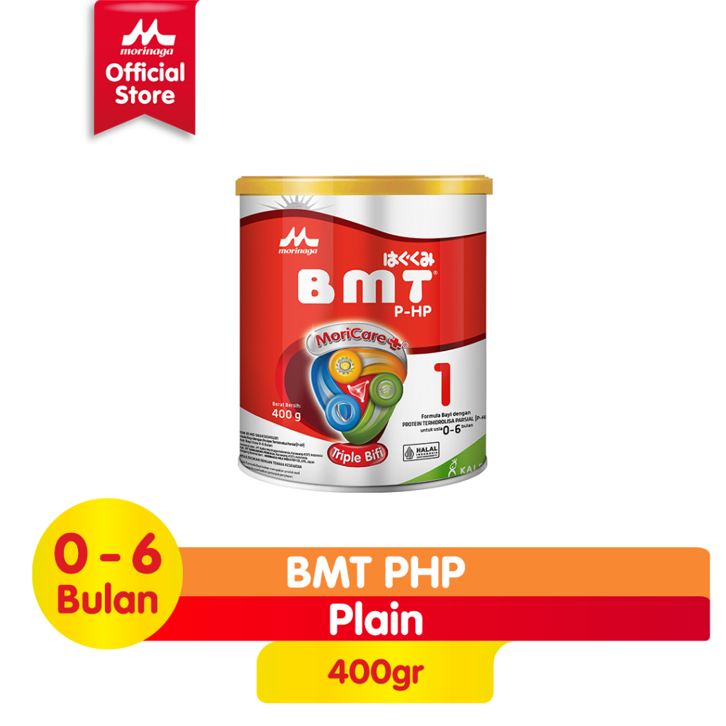 Promo Harga Morinaga BMT P-HP Susu Formula Bayi 0-6 Bulan Plain 400 gr - Shopee