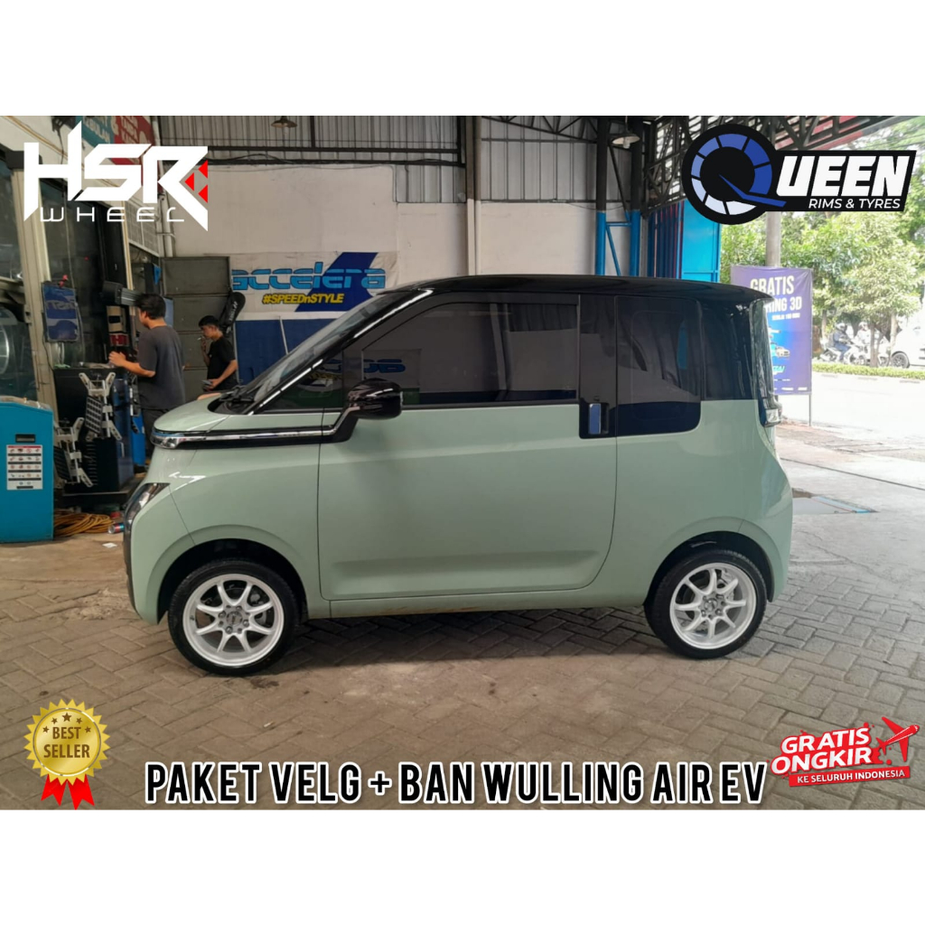 Paket Velg dan ban wuling air ev ring 14 hsr hiroshima dan ban zeetex