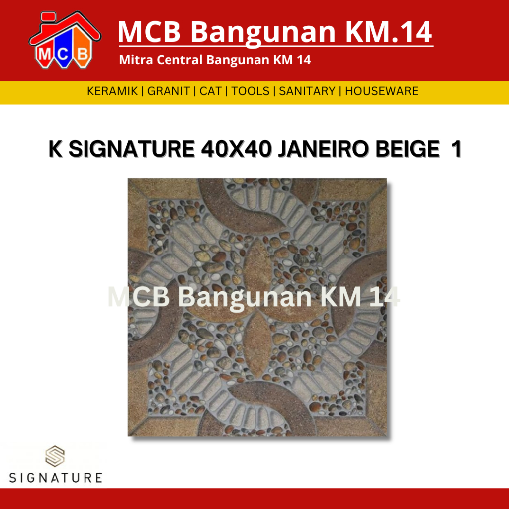 KERAMIK SIGNATURE 40X40 JANEIRO - KERAMIK LANTAI - KERAMIK KASAR - KERAMIK UKURAN 40X40