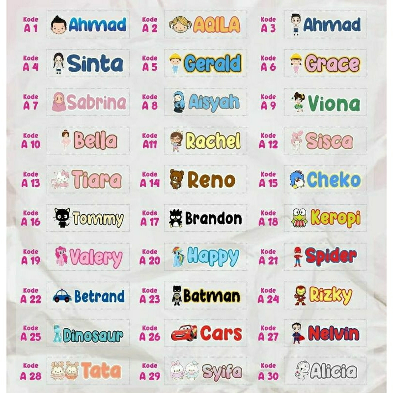 

stiker baju