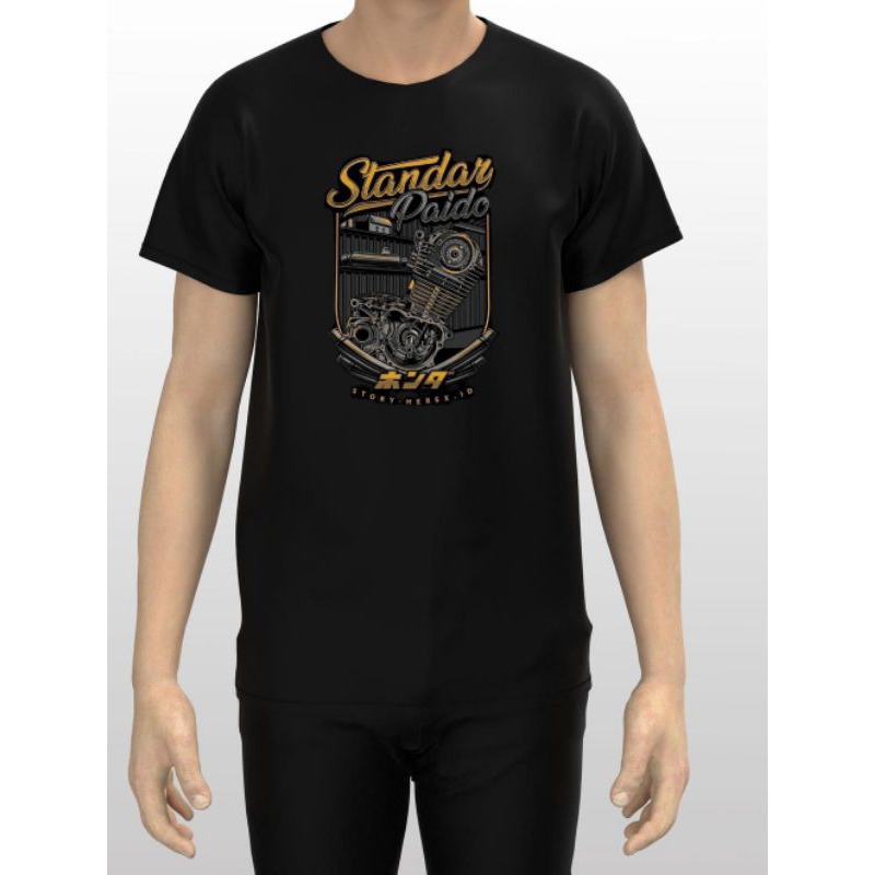 kaos t shirt distro cb gl tiger herex engine standart paido