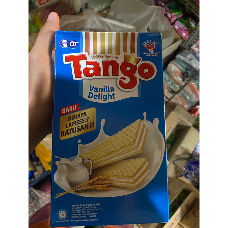 

Wafer renyah Tango enak (Cokelat/Vanila)