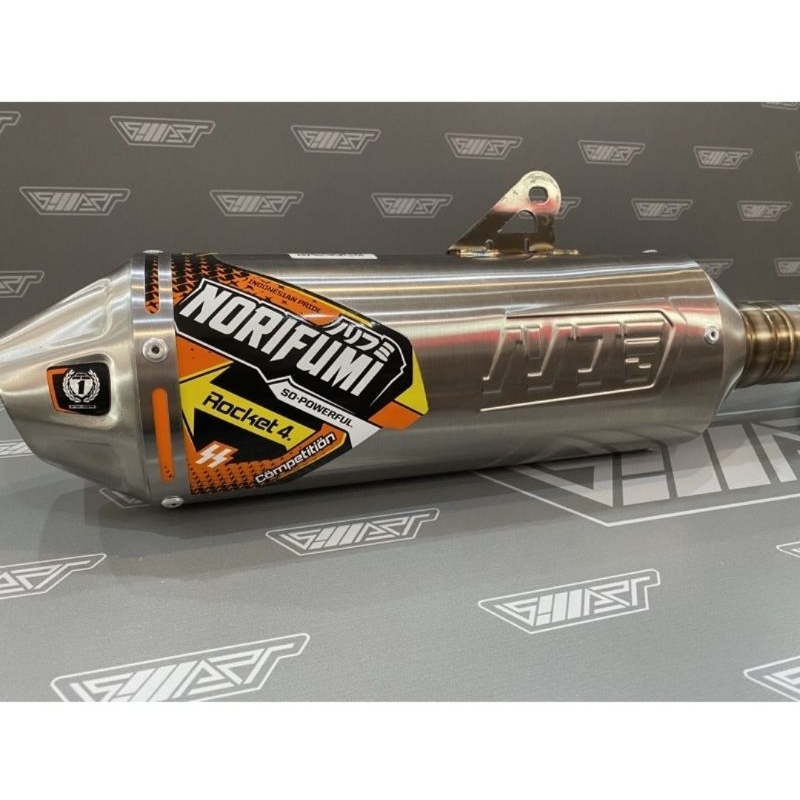 Murah Knalpot norifumi fullsystem knalpot norifumi rocket 4 logo baru knalpot norifumi rocket 4 komp