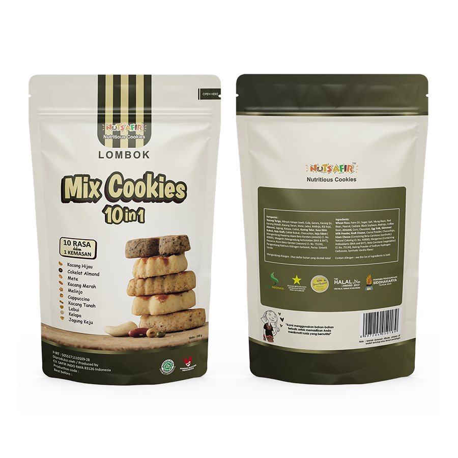 

Nutsafir MIX 10 in 1 Cookies pouch 300g