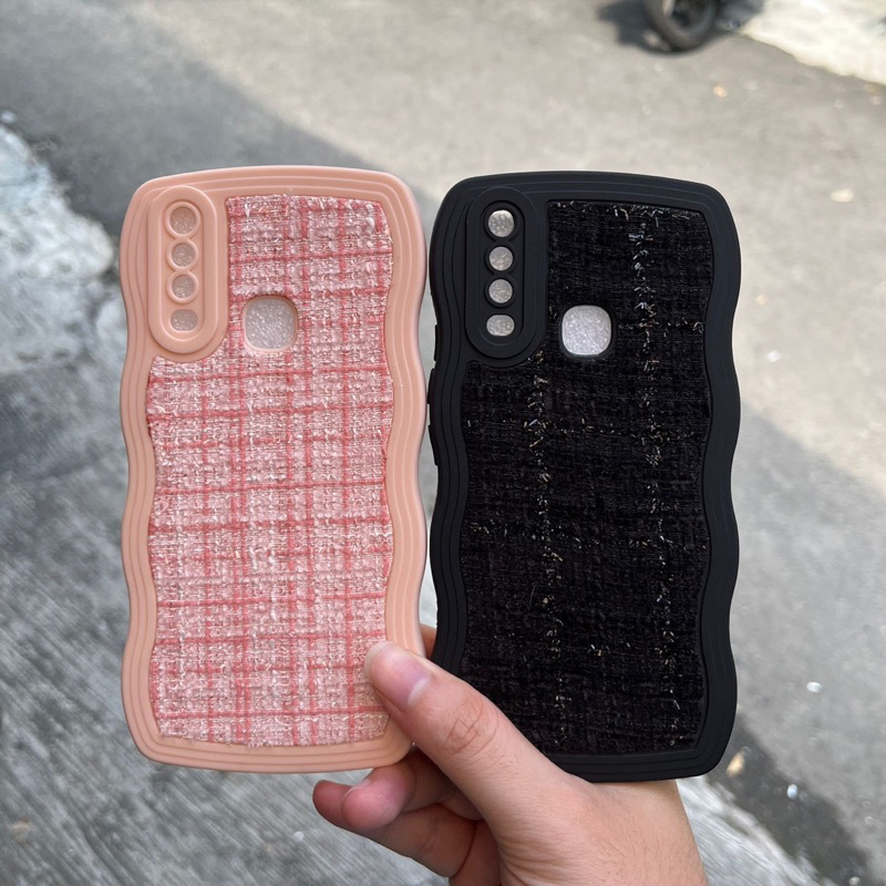 Case Gelombang IPHONE 11 VIVO Y12 Y15 Y17 Candy PRO Camera TPU Macaron