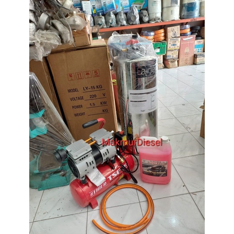 Paket Tabung Salju 40Ltr - Kompresor - Sabun Cuci Motor Mobil
